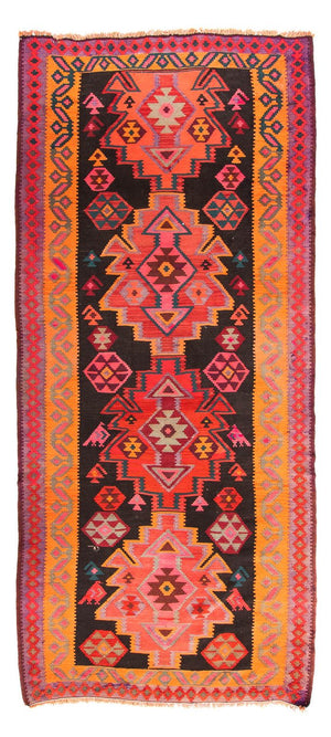 Kelim Teppich - Old 335 x 150 cm - mehrfarbig