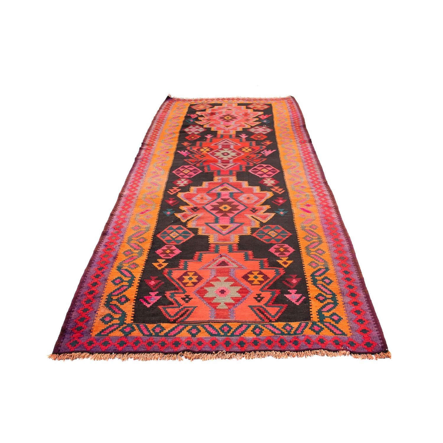 Kelim Teppich - Old 335 x 150 cm - mehrfarbig
