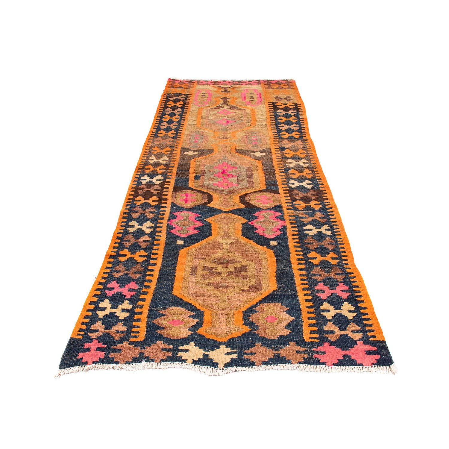 Kelim Teppich - Old 245 x 110 cm - mehrfarbig