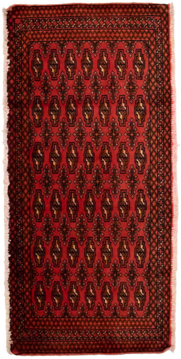 Turkaman Teppich 130 x 60 cm - rot