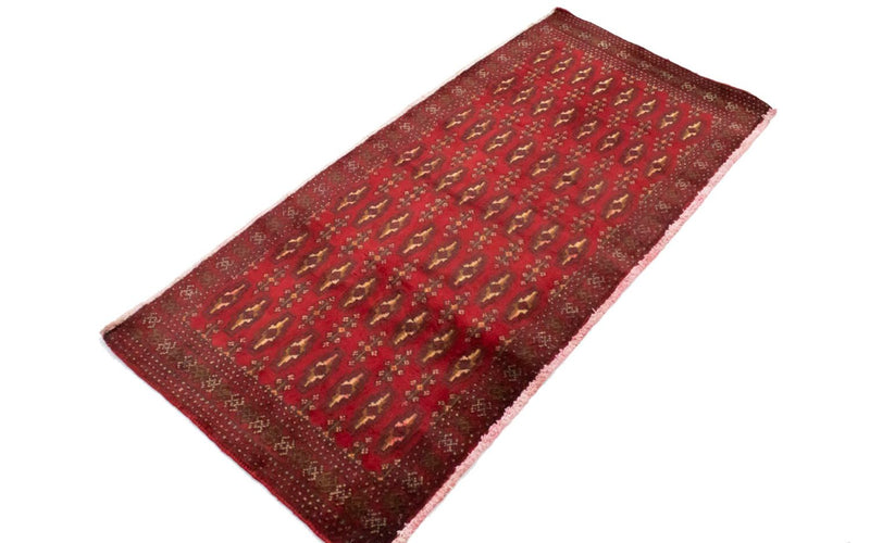 Turkaman Teppich 130 x 60 cm - rot