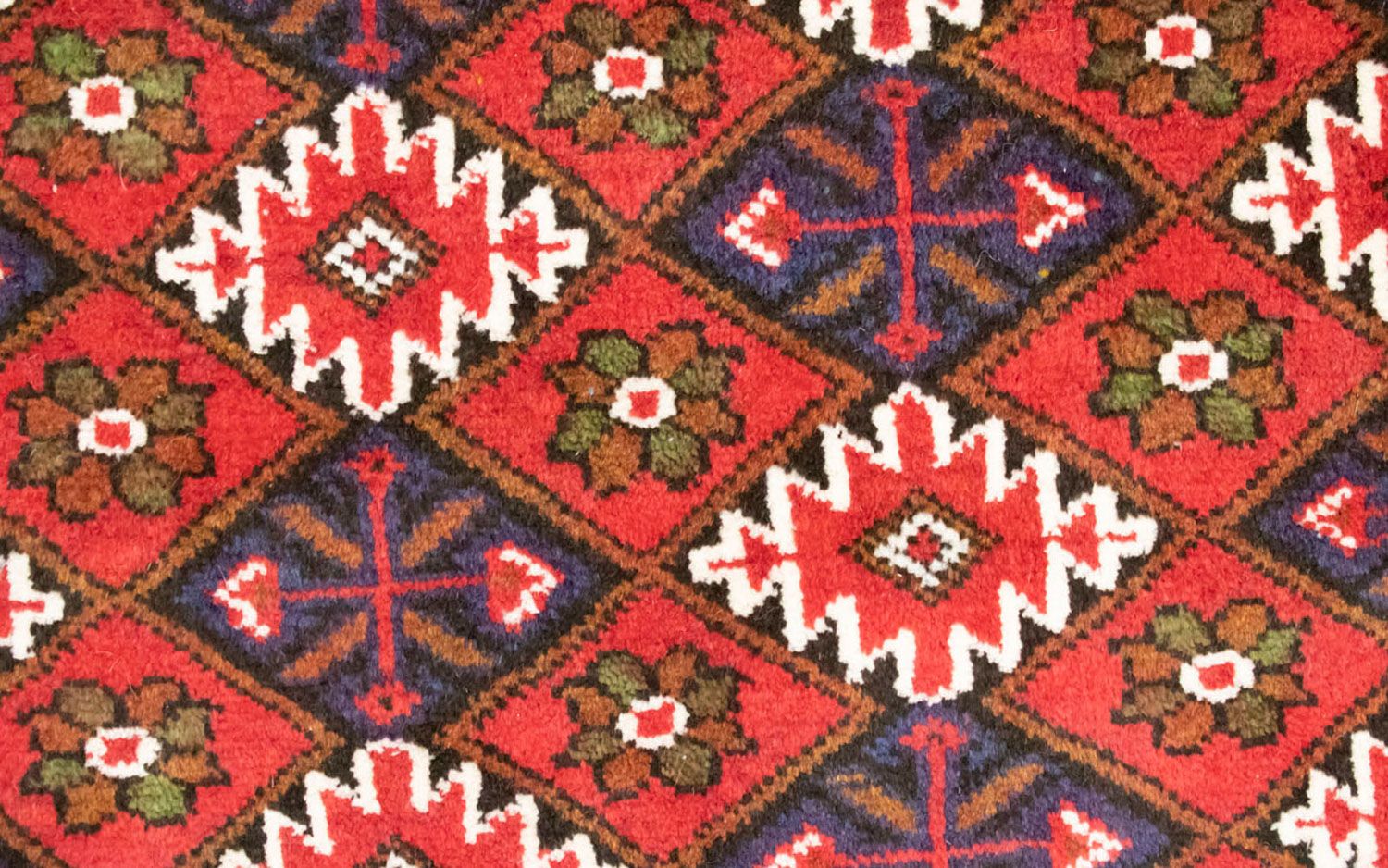 Turkaman Teppich 130 x 60 cm - rot