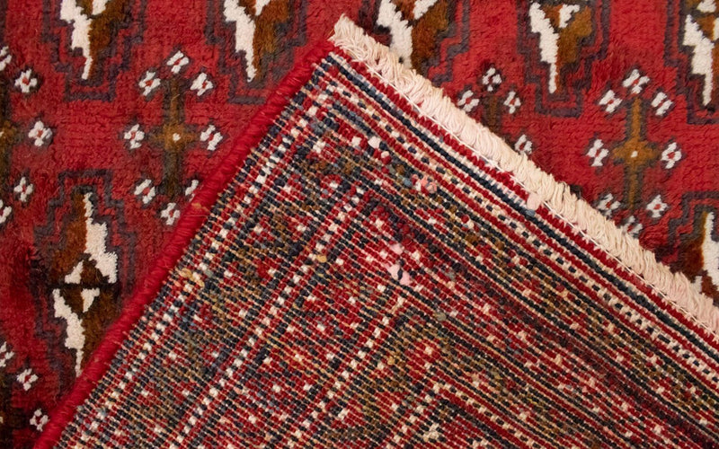 Turkaman Teppich 130 x 60 cm - rot