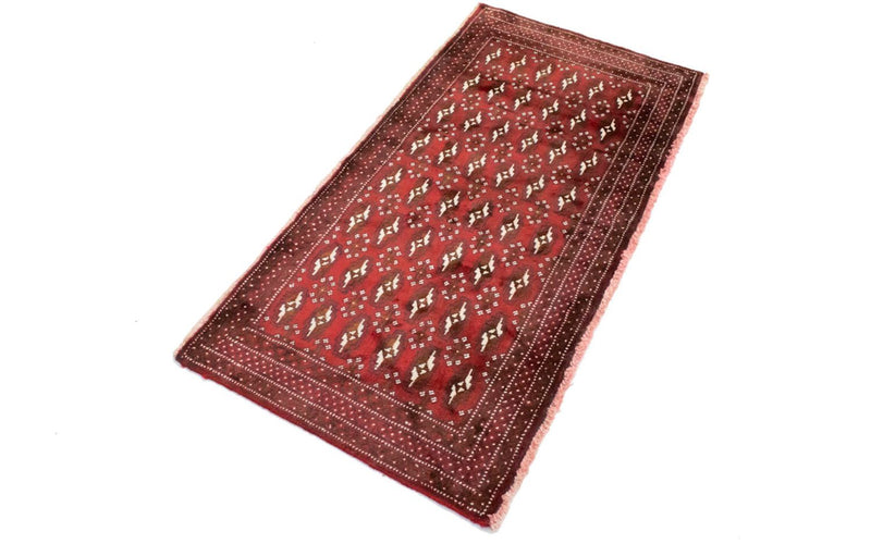 Turkaman Teppich 130 x 60 cm - rot