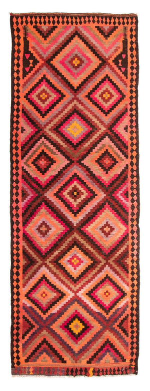 Kelim Teppich - Old 370 x 140 cm - mehrfarbig