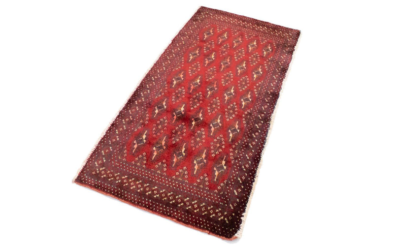 Turkaman Teppich 130 x 60 cm - rot