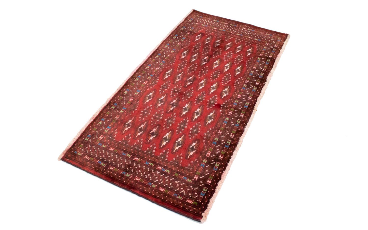 Turkaman Teppich 130 x 60 cm - rot
