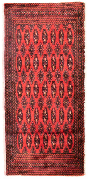 Turkaman Teppich 130 x 60 cm - rot