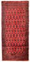 Turkaman Teppich 130 x 60 cm - rot