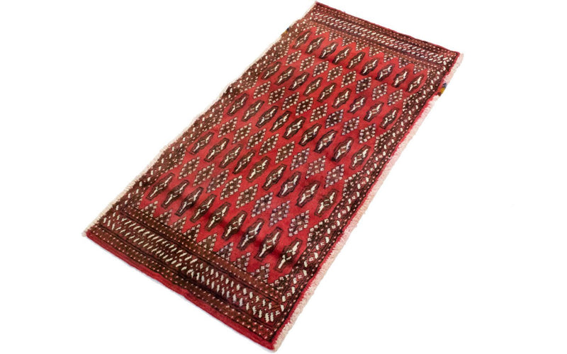 Turkaman Teppich 130 x 60 cm - rot