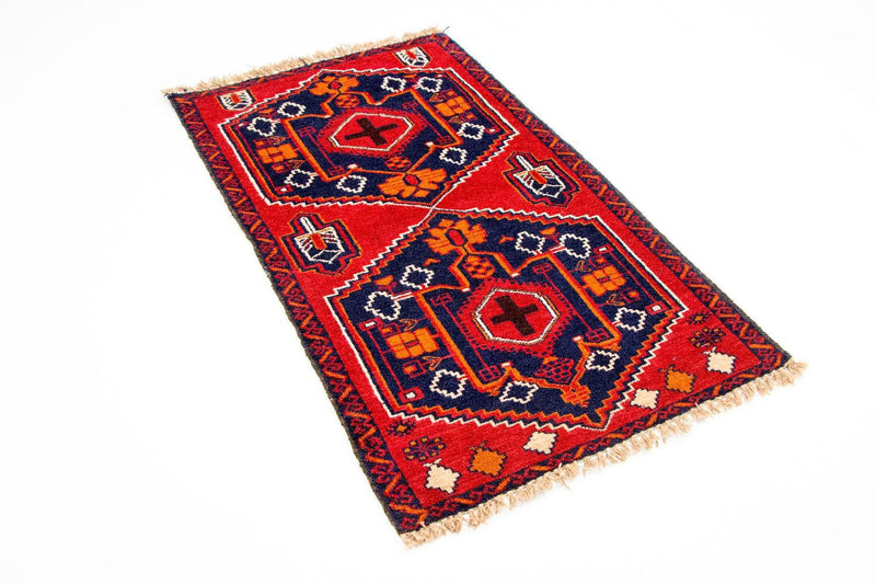 Belutsch Teppich 136 x 80 cm - mehrfarbig