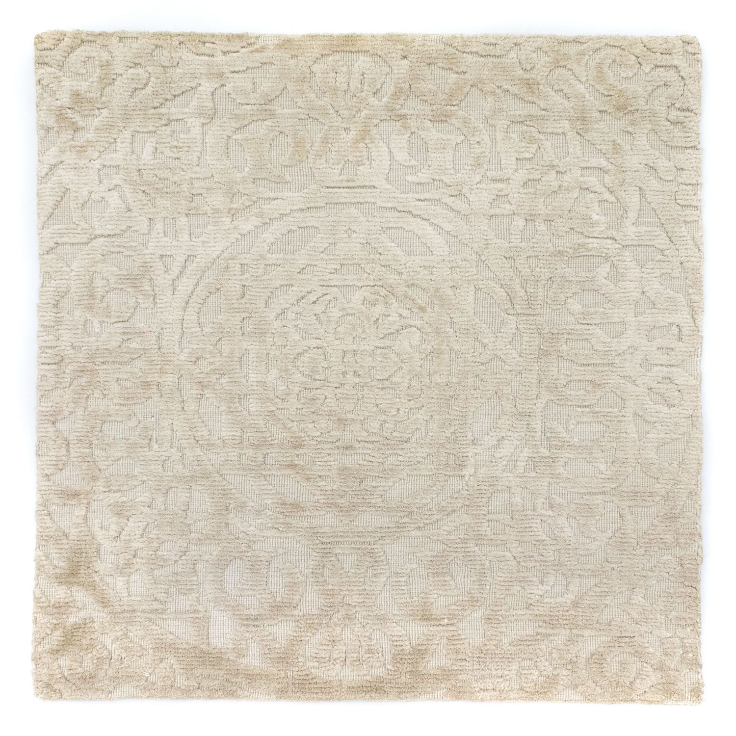 Wollteppich 66 x 67 cm Teppich Quadratisch