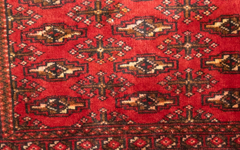 Turkaman Teppich 100 x 50 cm - rot