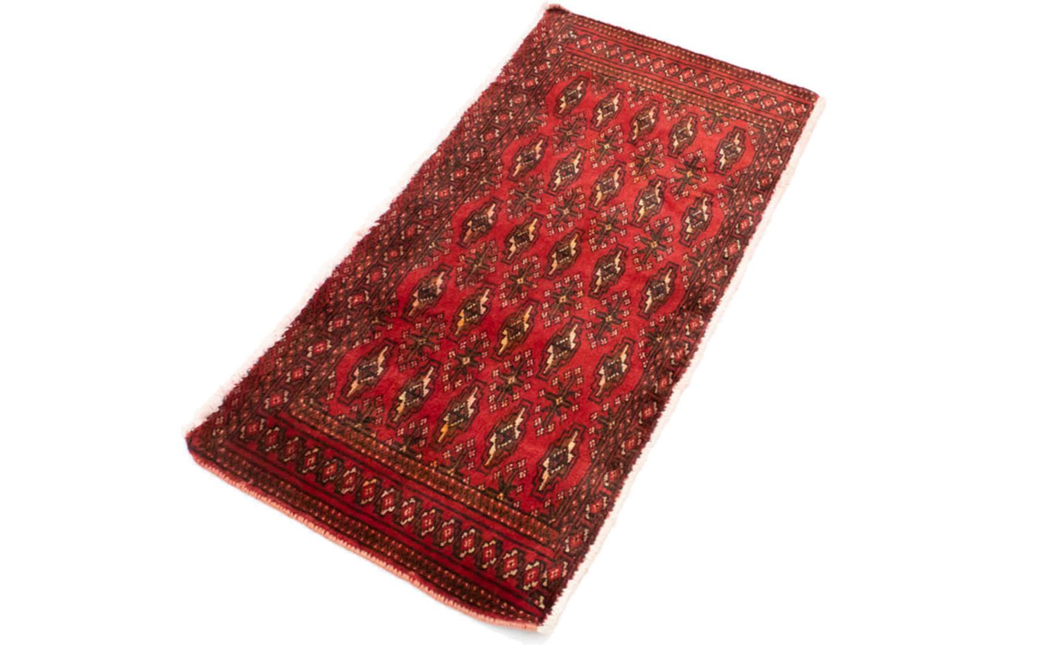 Turkaman Teppich 100 x 50 cm - rot