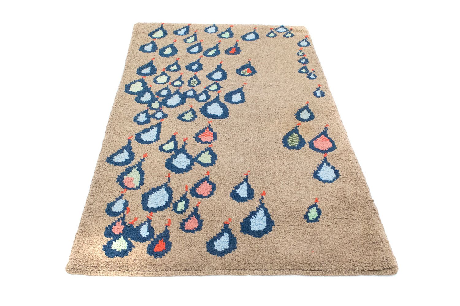 Wollteppich 175 x 96 cm Teppichläufer