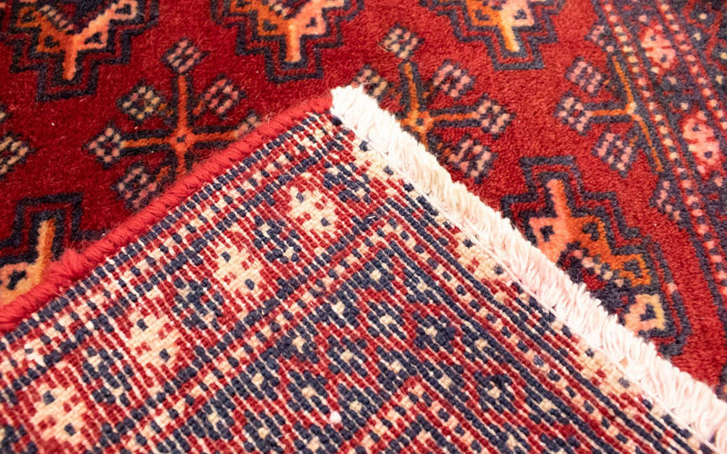 Turkaman Teppich 100 x 50 cm - rot