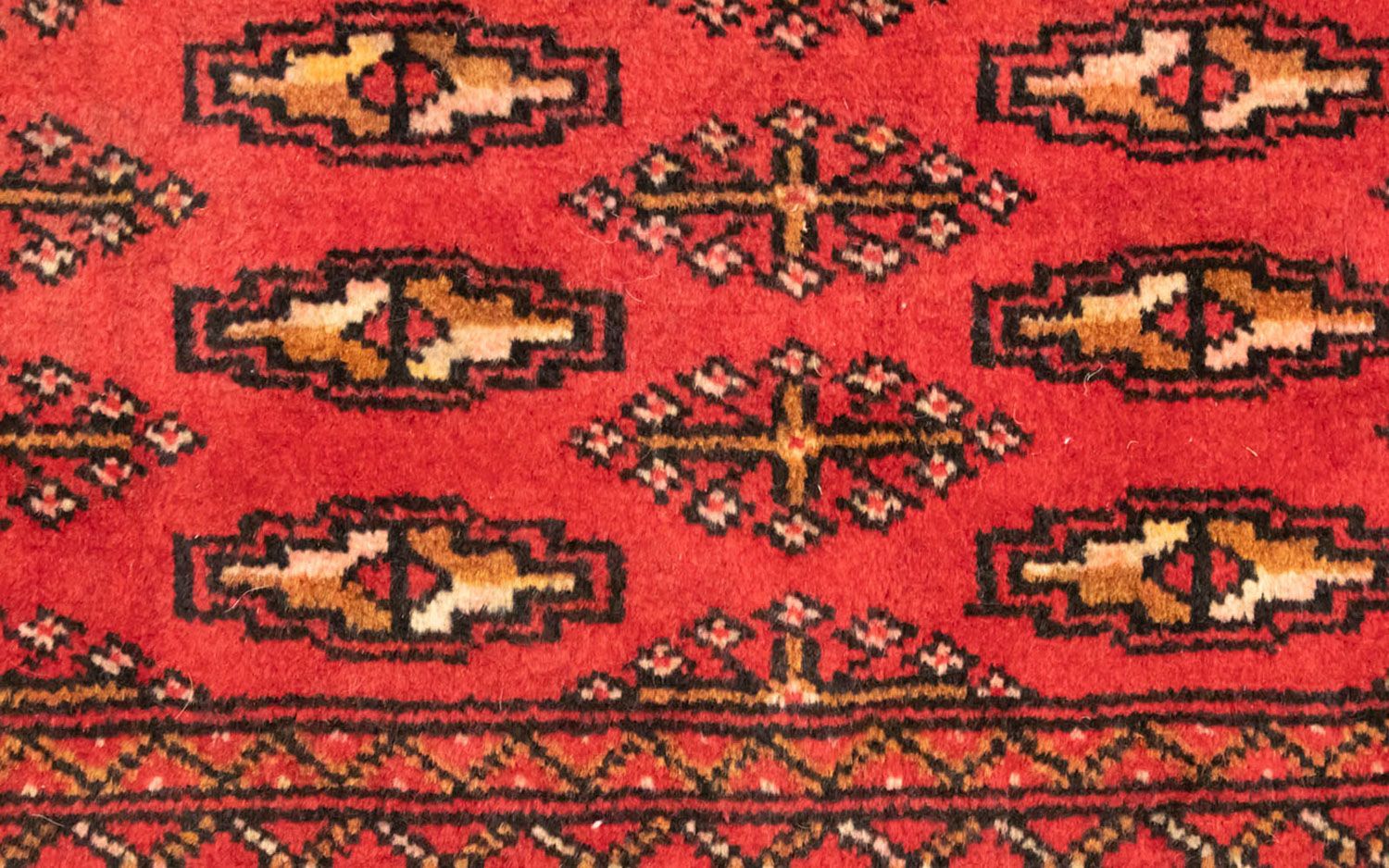 Turkaman Teppich 100 x 50 cm - rot