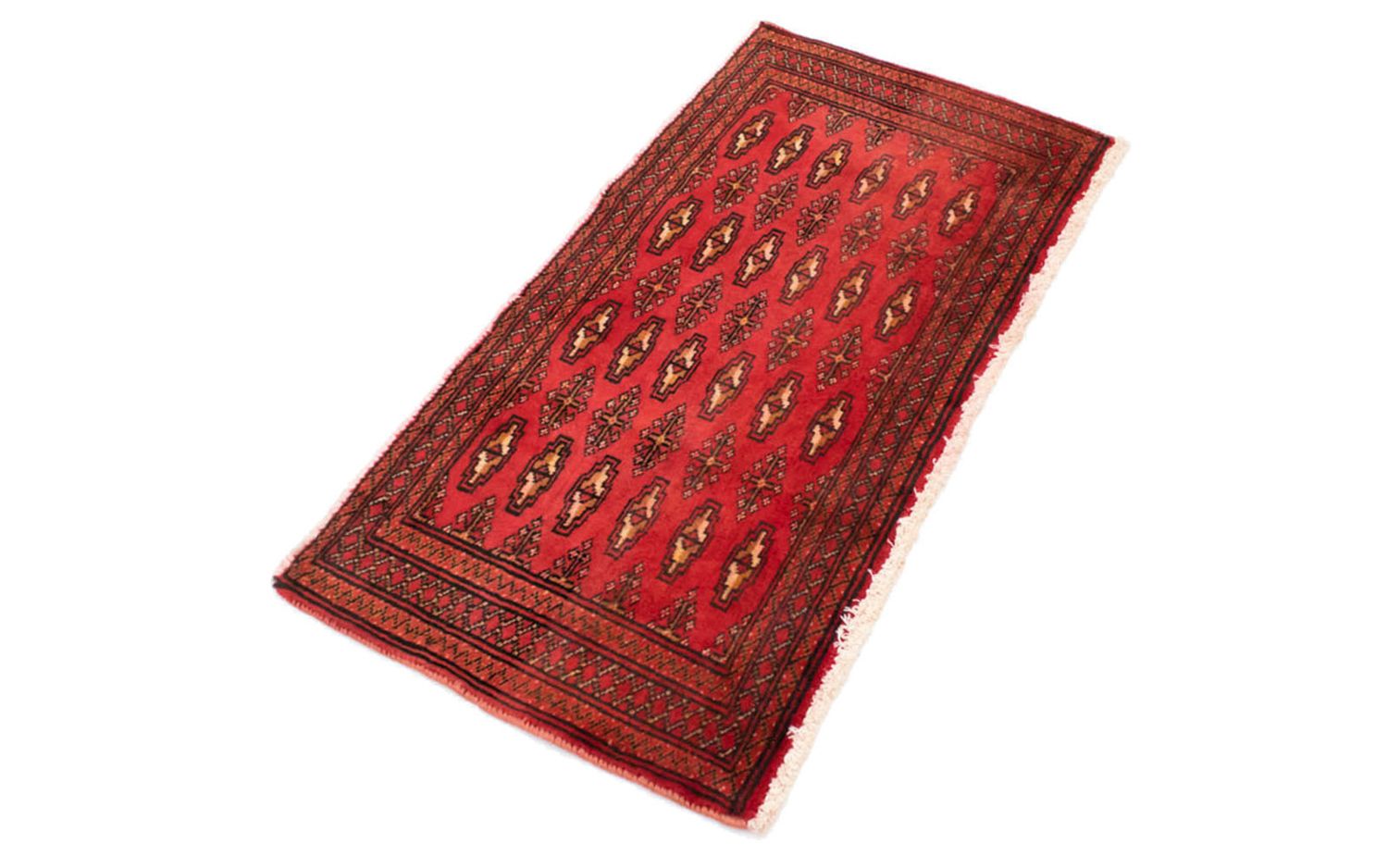 Turkaman Teppich 100 x 50 cm - rot