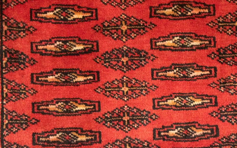 Turkaman Teppich 100 x 50 cm - rot