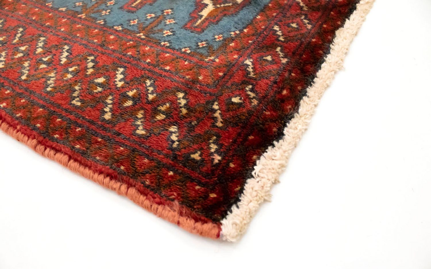 Turkaman Teppich 130 x 60 cm - blau