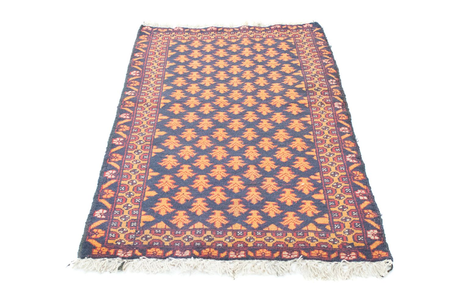 Belutsch Teppich 133 x 80 cm - blau