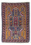 Belutsch Teppich 136 x 89 cm - blau