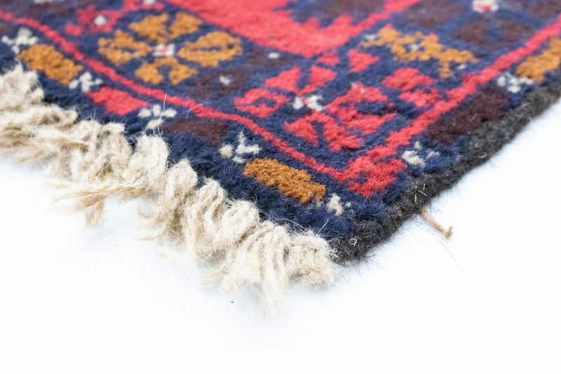 Belutsch Teppich 126 x 73 cm - rot
