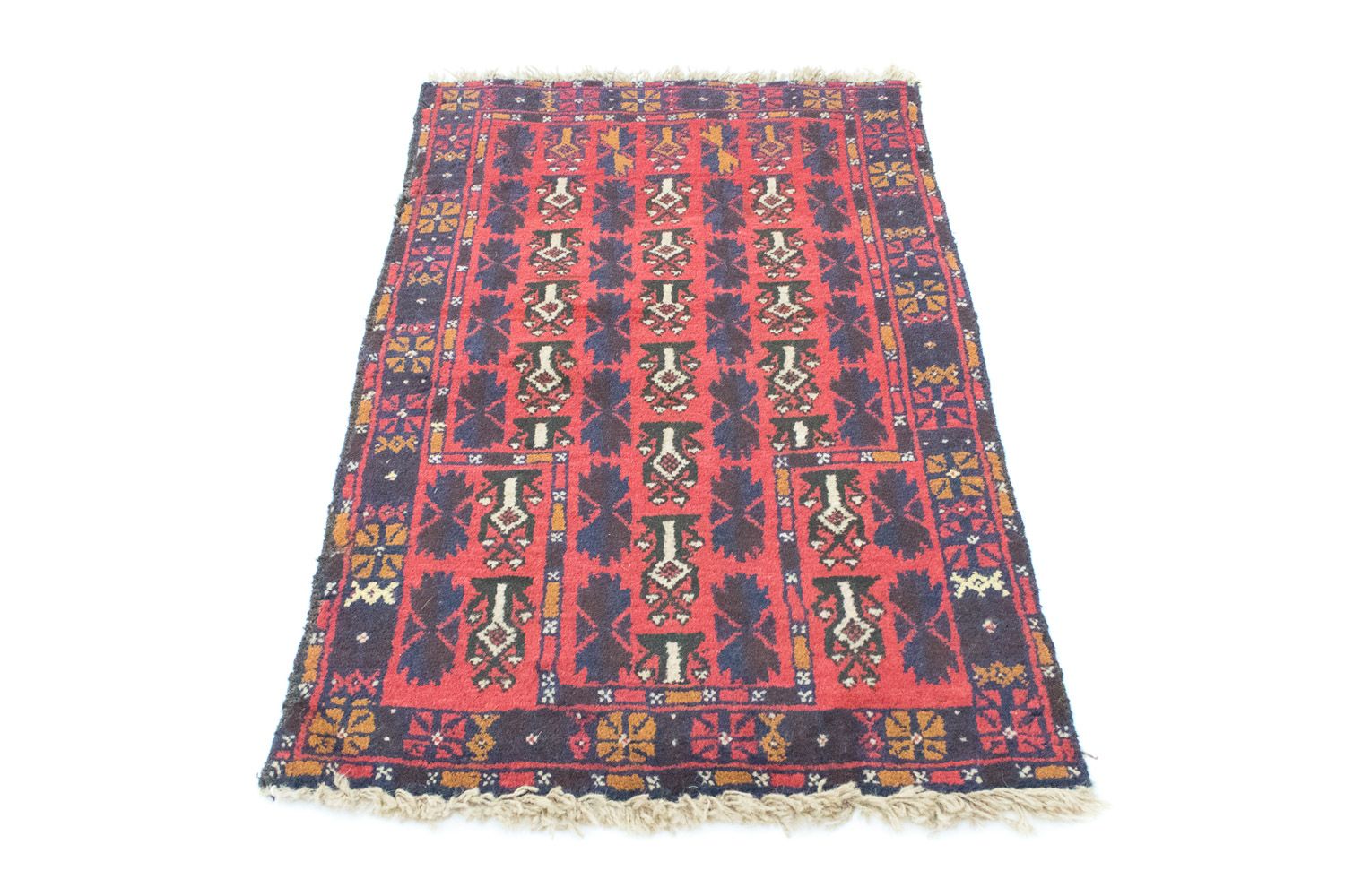 Belutsch Teppich 126 x 73 cm - rot