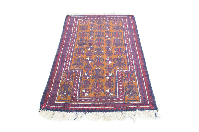 Belutsch Teppich 138 x 85 cm - orange