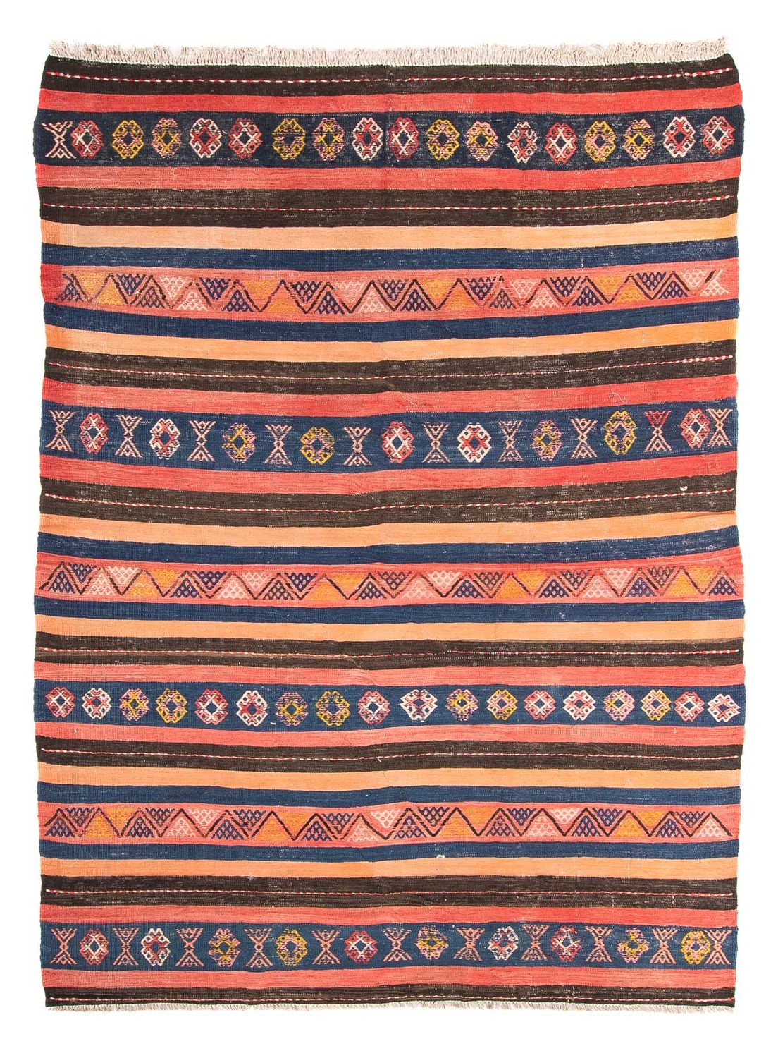 Kelim Teppich - Old 220 x 155 cm - mehrfarbig