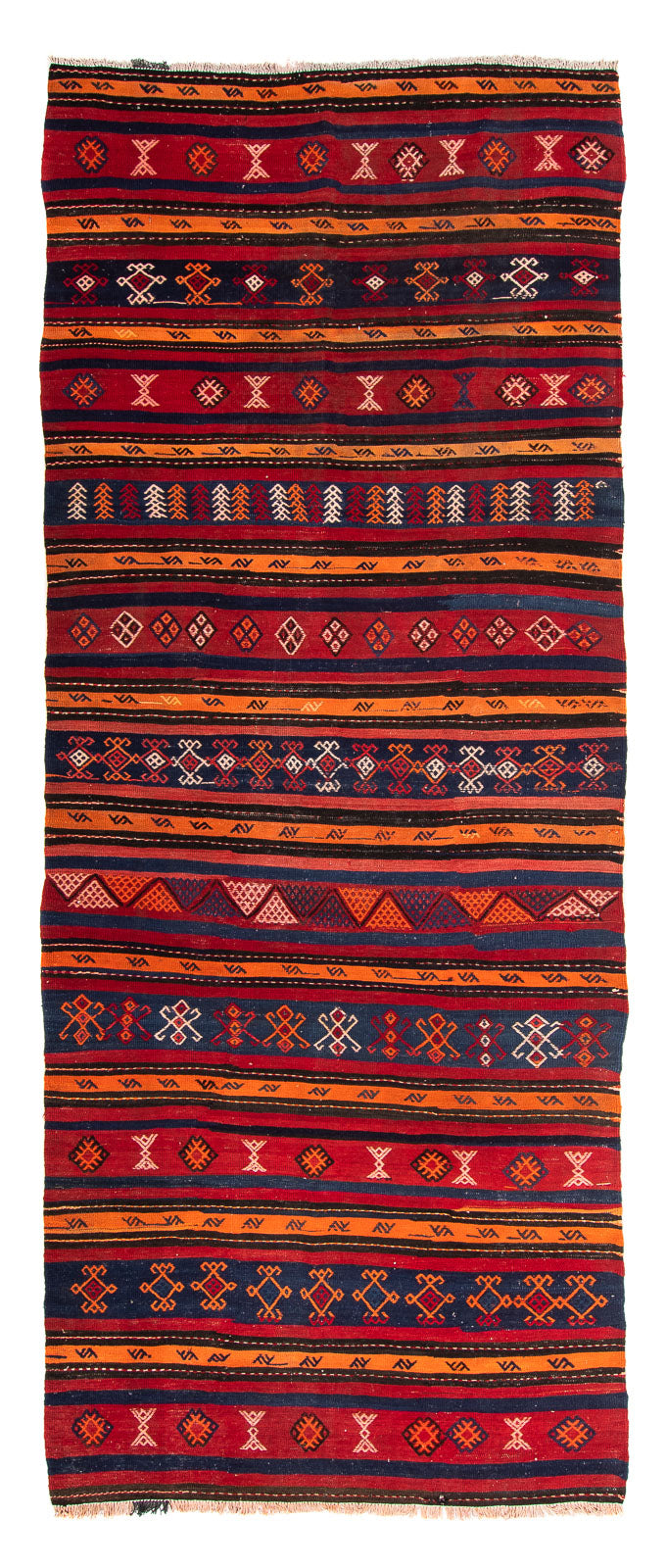 Kelim Teppich - Old 325 x 130 cm - mehrfarbig