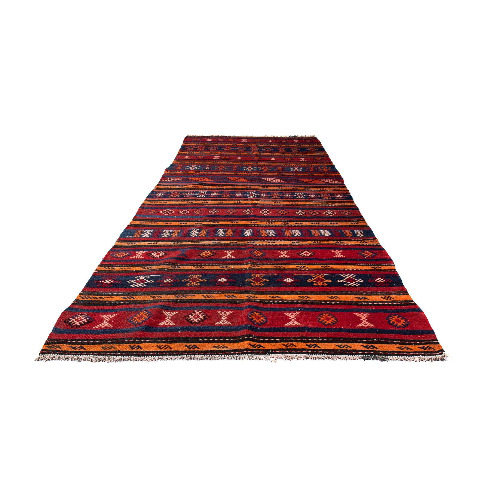 Kelim Teppich - Old 325 x 130 cm - mehrfarbig
