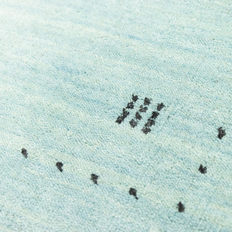 Gabbeh Teppich - Softy 142 x 73 cm - hellblau