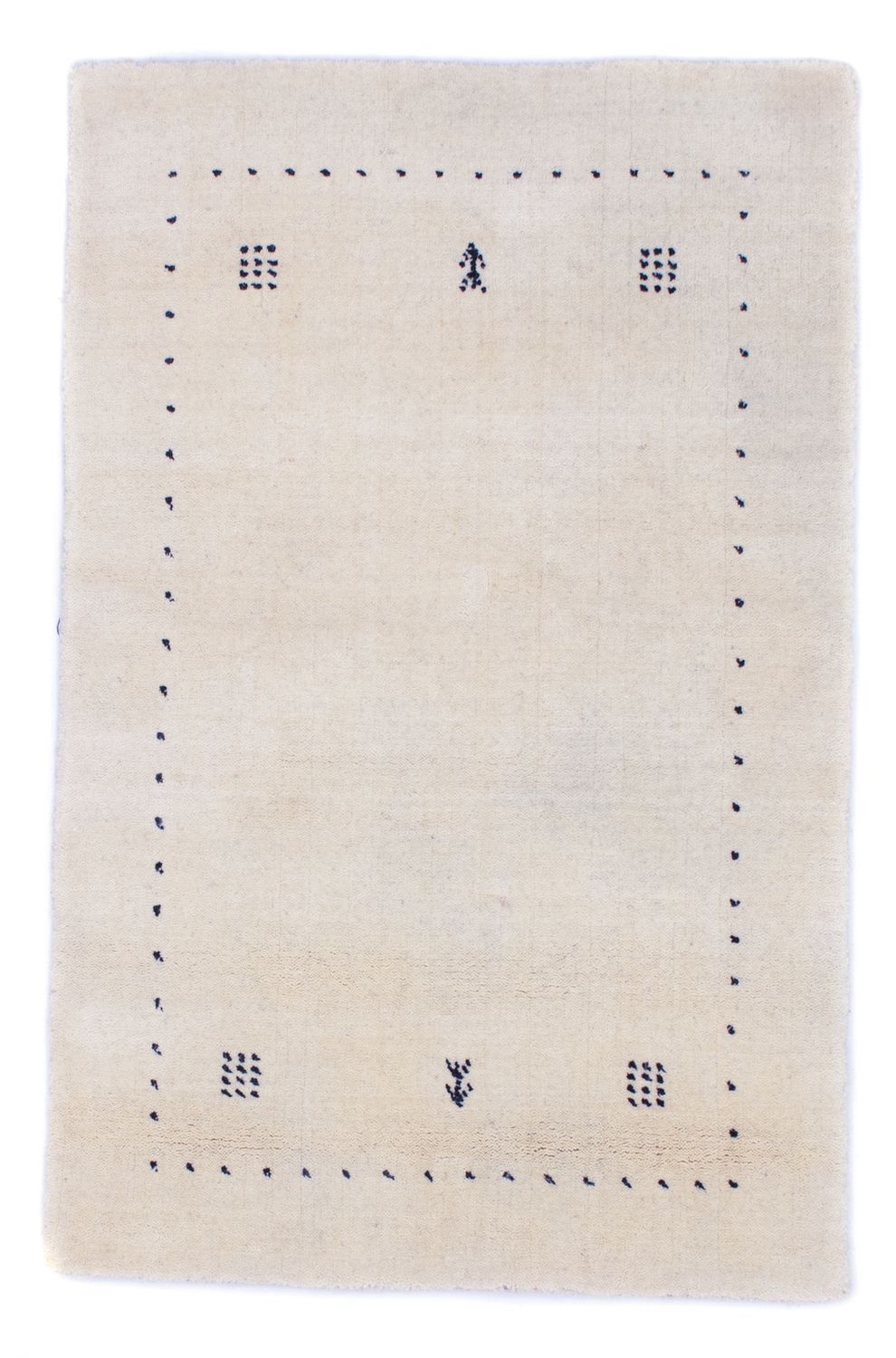 Gabbeh Teppich - Softy 90 x 60 cm - naturweiß
