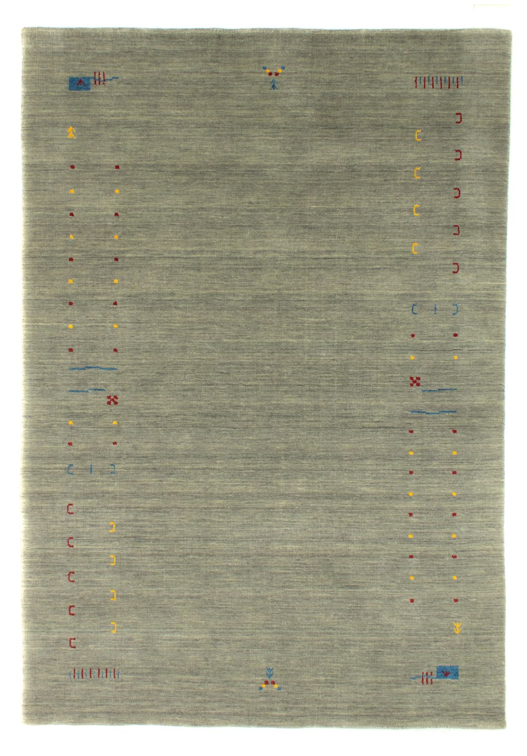 Gabbeh Teppich - Softy 202 x 143 cm - silber