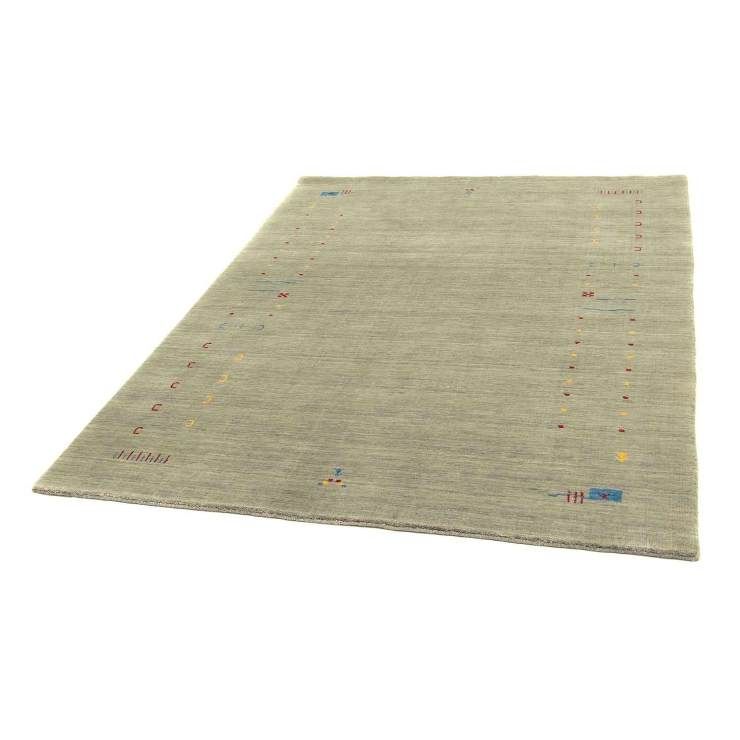 Gabbeh Teppich - Softy 202 x 143 cm - silber