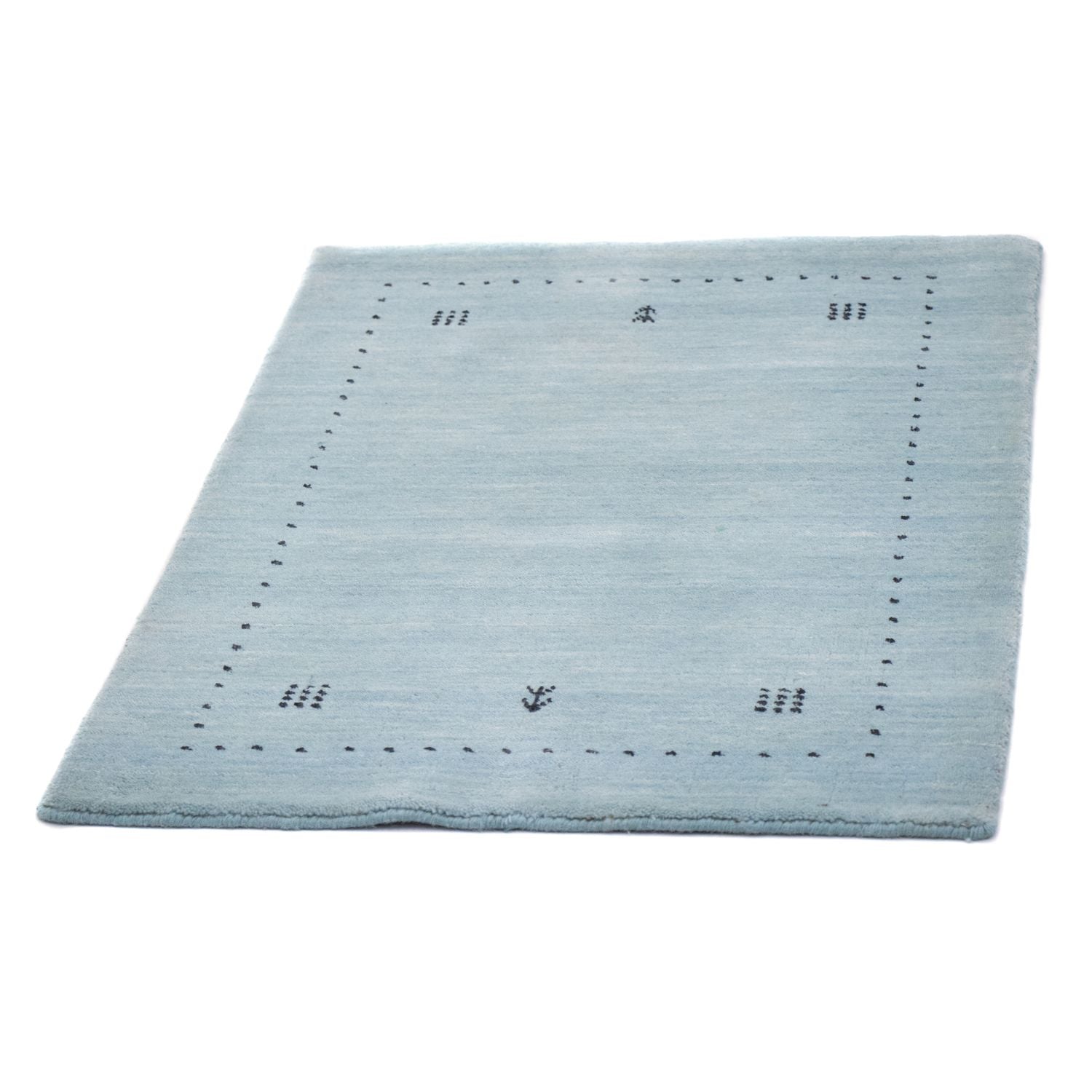 Gabbeh Teppich - Softy 95 x 65 cm - türkis