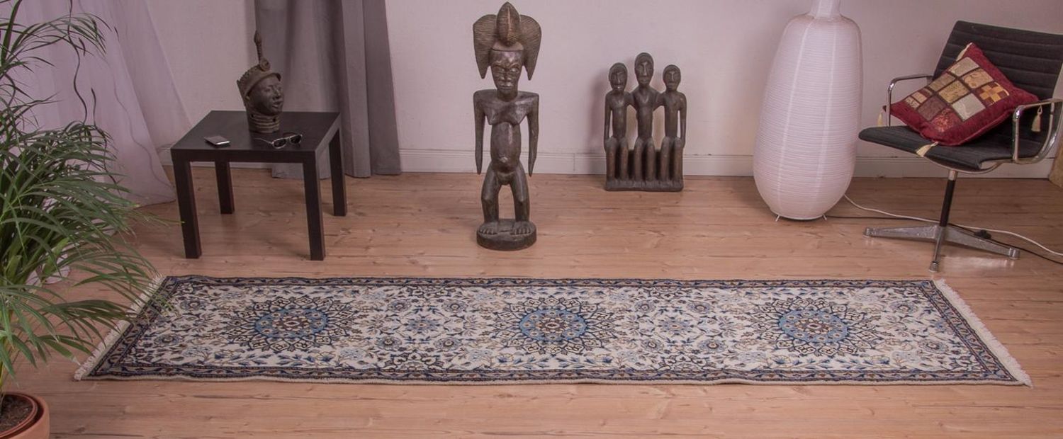 Perserteppich - Nain - Royal 295 x 81 cm Teppichläufer