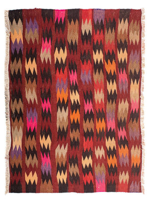 Kelim Teppich - Old 114 x 90 cm - mehrfarbig