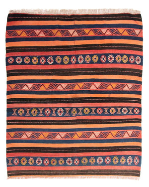 Kelim Teppich - Old 180 x 150 cm - mehrfarbig