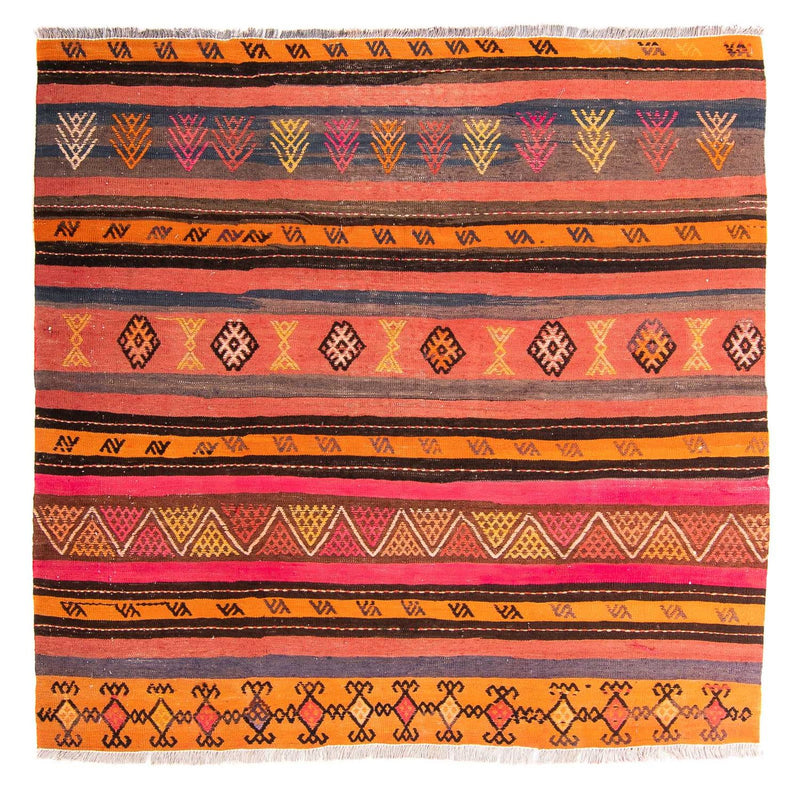 Kelim Teppich - Old 150 x 135 cm - mehrfarbig