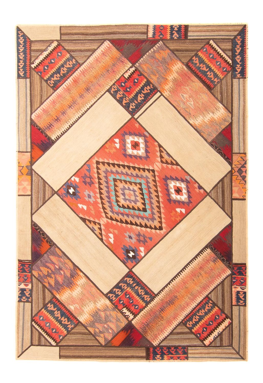 Patchwork Teppich 230 x 160 cm