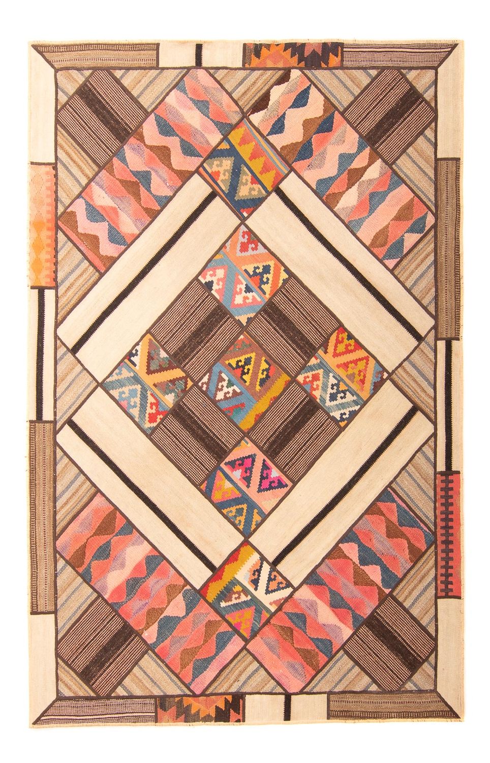 Patchwork Teppich 230 x 160 cm