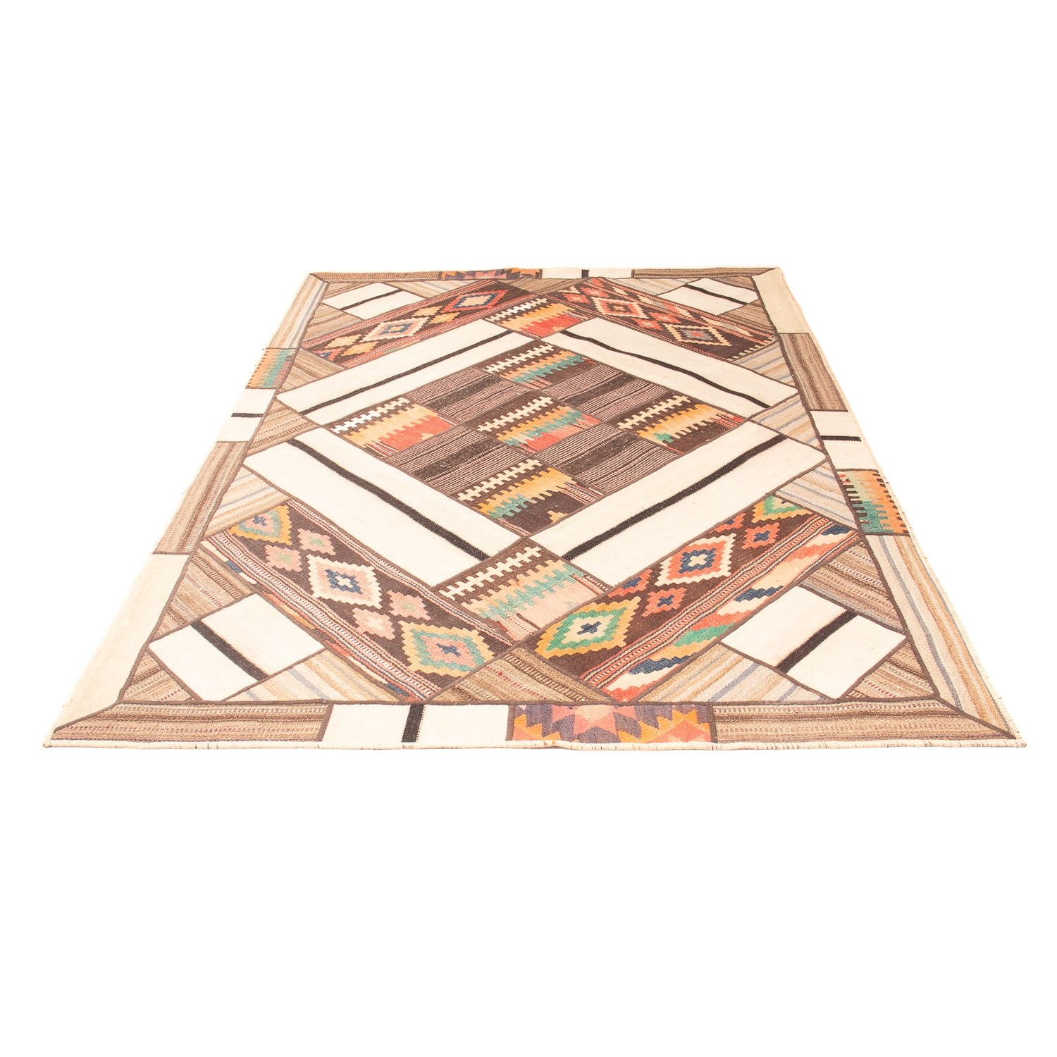 Patchwork Teppich 230 x 160 cm - mehrfarbig