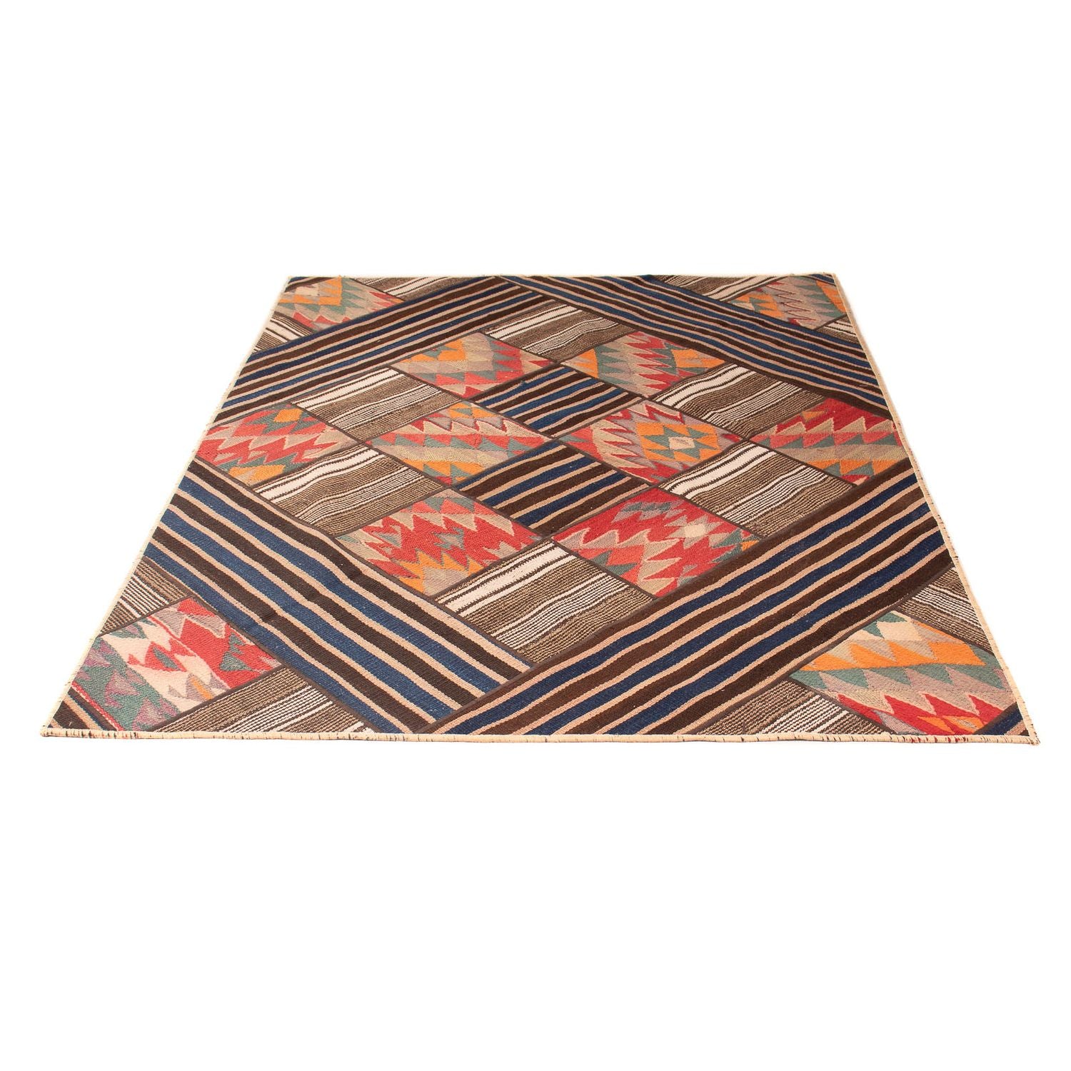 Patchwork Teppich 200 x 150 cm - mehrfarbig