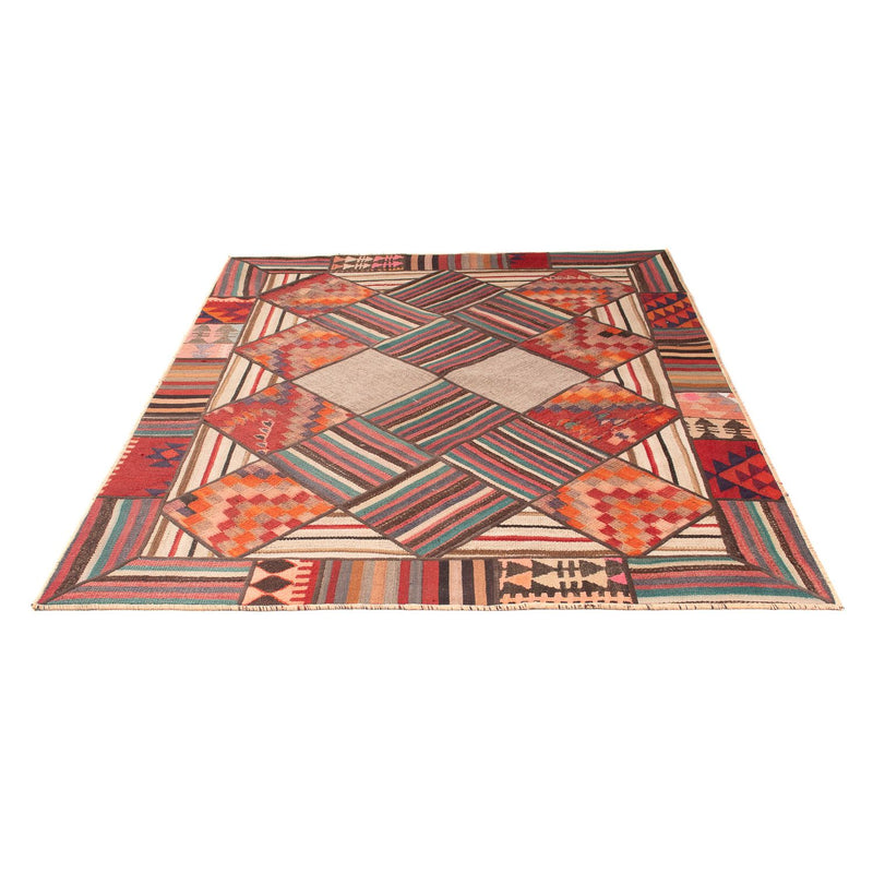 Patchwork Teppich 200 x 150 cm - mehrfarbig