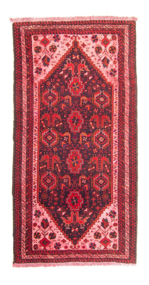 Orientteppich 197 x 100 cm - hellrot