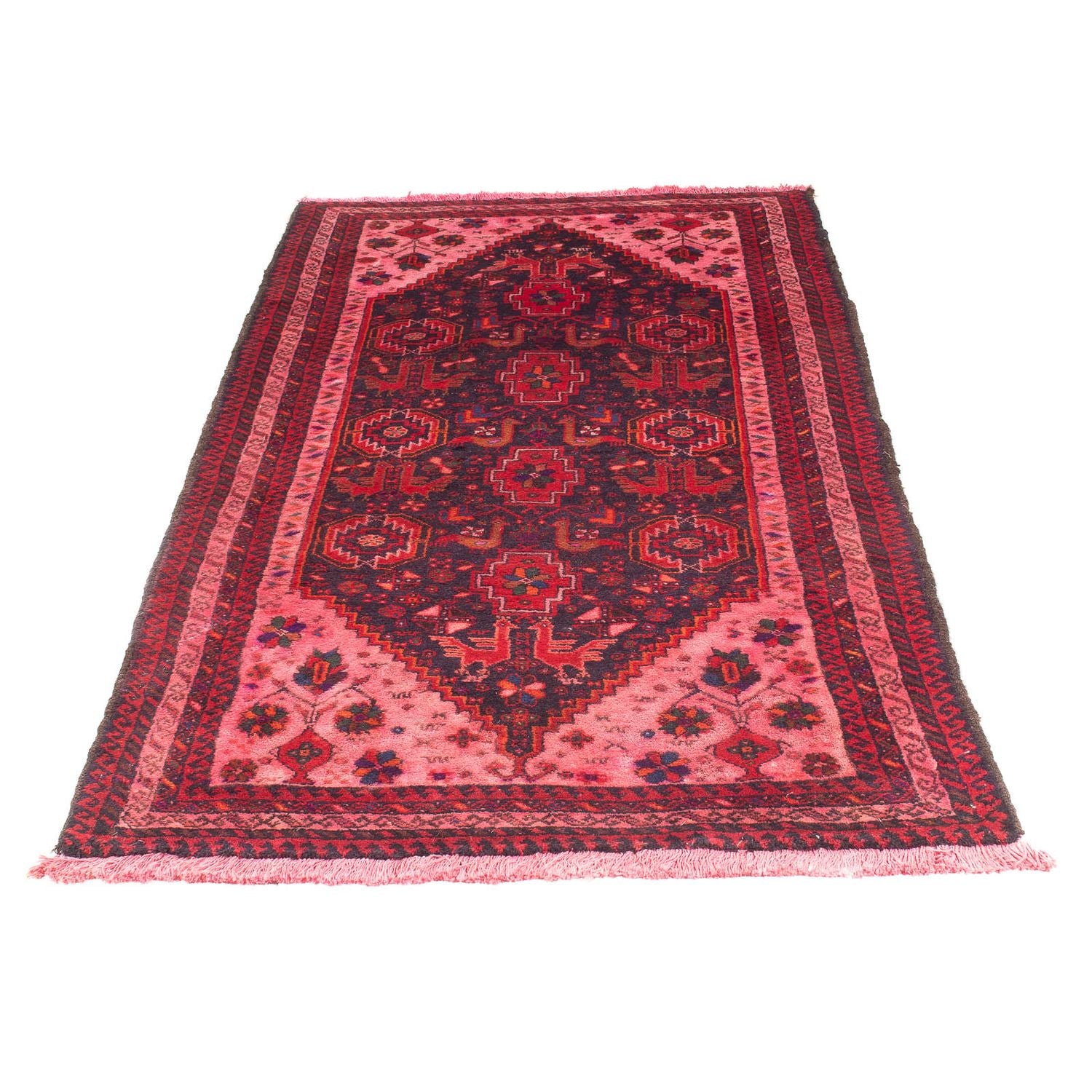 Orientteppich 197 x 100 cm - hellrot
