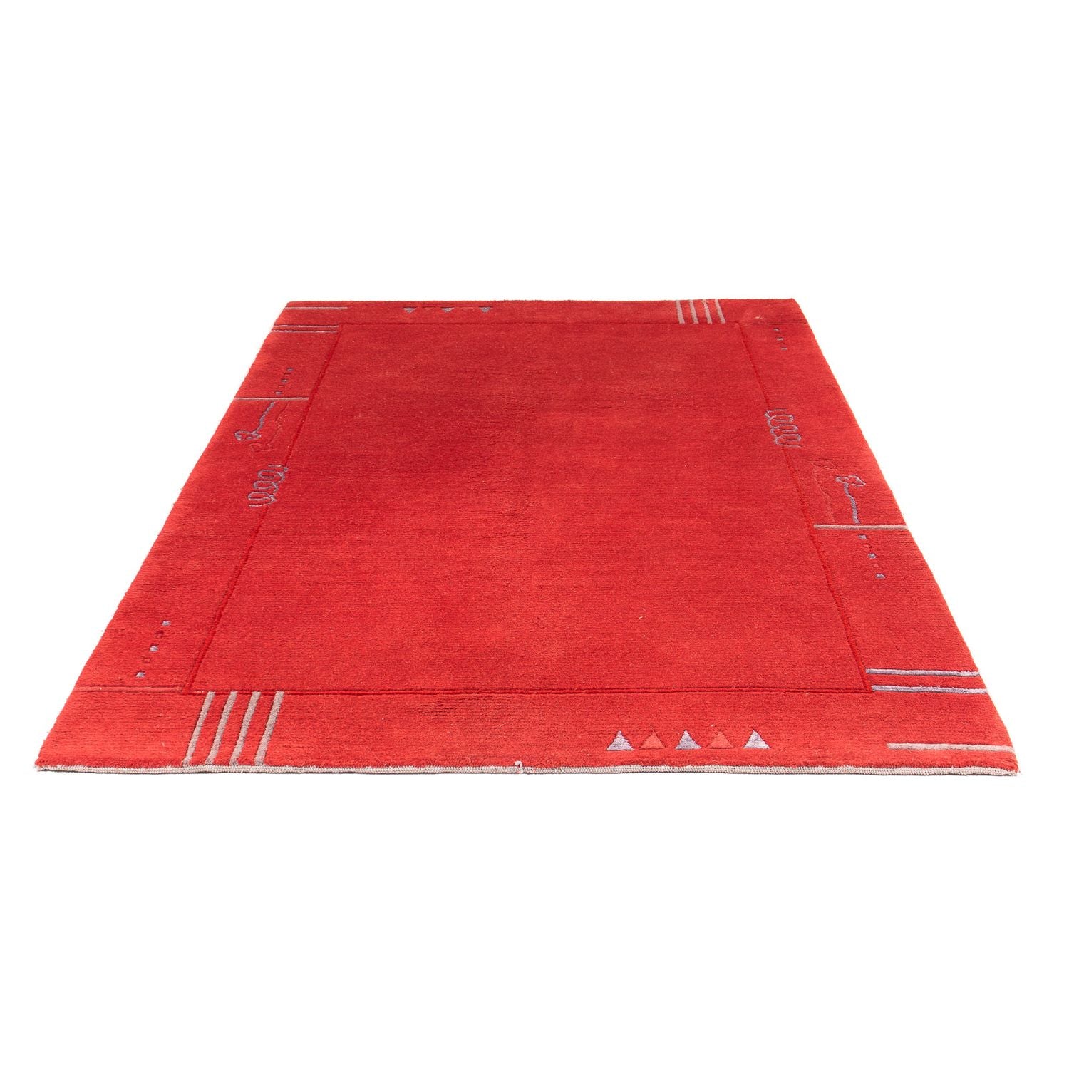 Nepal Teppich 228 x 162 cm - rot