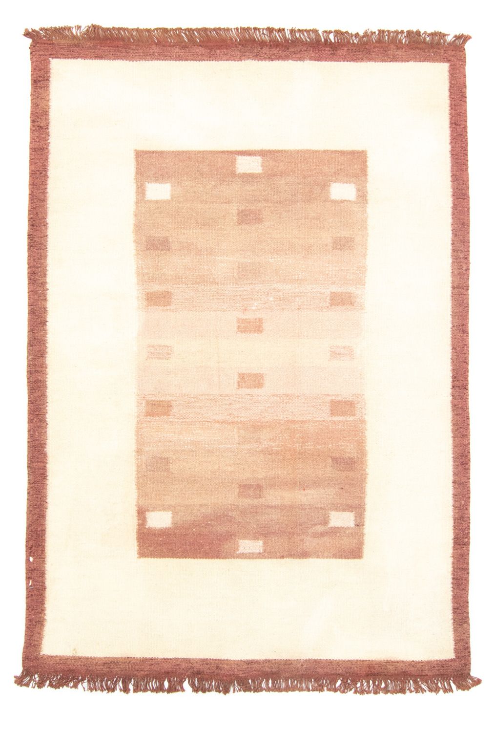 Kelim Teppich - Trendy 200 x 140 cm - terrakotta